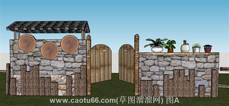 领略乡村风貌的围墙院墙模型大放送