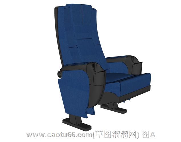 舒适风格影院椅礼堂连排椅模型赏析