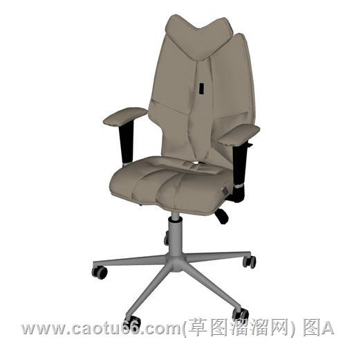 必看！兼具休闲与实用的旋转电脑椅模型