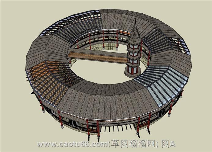 领略独特魅力：客家人圆形建筑模型展示