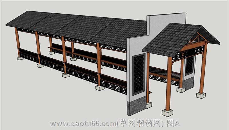 深入解读独特设计的廊亭廊架模型