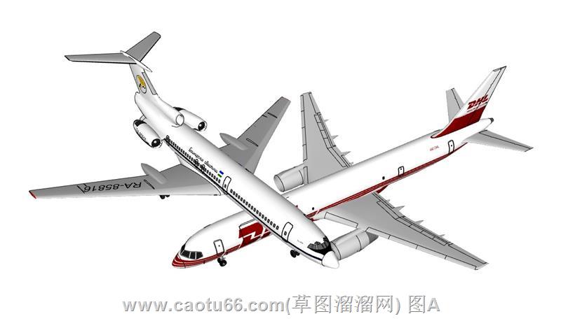 找飞机su模型？这里有丰富民航航班模型可下载