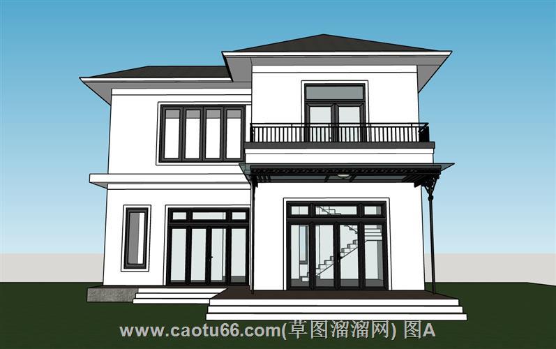 一键下载！超逼真独栋别墅模型，助力建筑设计