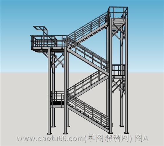 点击获取工业楼梯模型下载，助力项目设计
