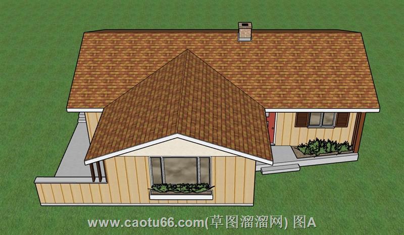 优雅欧式平房住宅模型，邂逅温馨家园