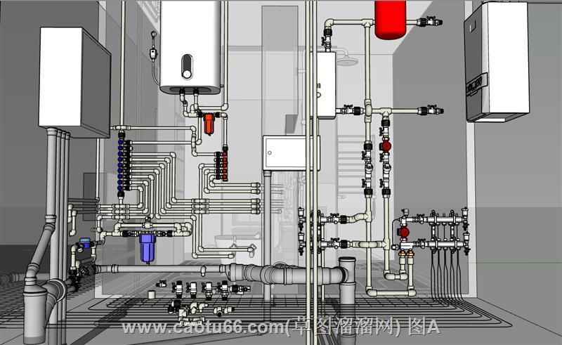 超详细管道系统模型，助力工程设计
