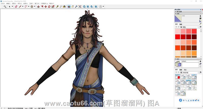 寻找特色人物模型？这个女子形象别错过