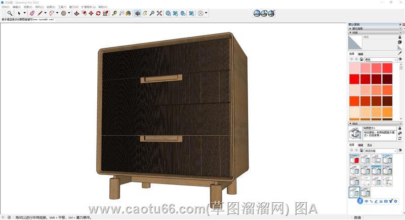 别纠结，好看的三斗柜、抽屉柜、边柜模型在这！