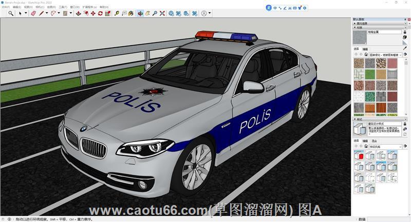 逼真外国警车模型解锁汽车设计中的警用元素