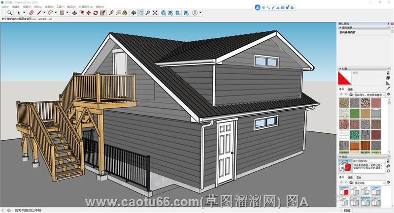 探秘美式风情，特色住宅房屋SU模型呈现经典建筑魅力