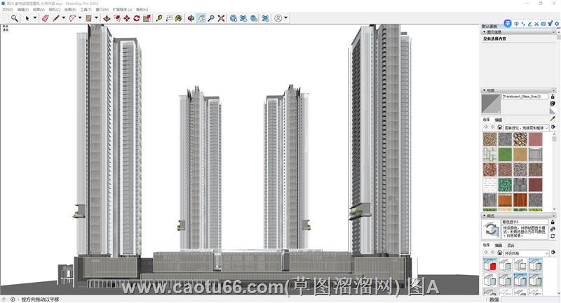 展现超高层现代建筑，大气外观与内部空间布局尽显风范