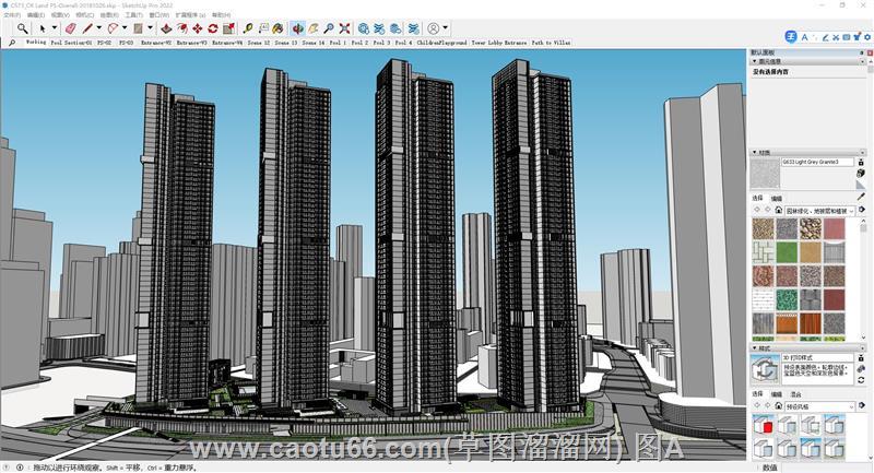 超高层综合体建筑，现代设计彰显都市建筑独特魅力