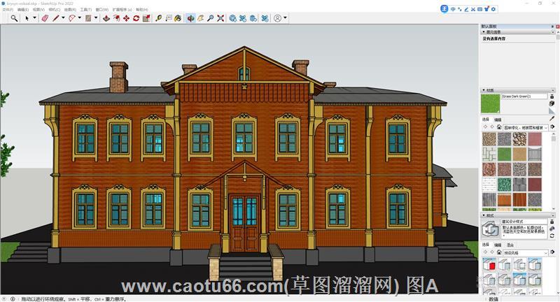 Sketchup乌克兰教堂建筑模型，领略东欧独特建筑美学