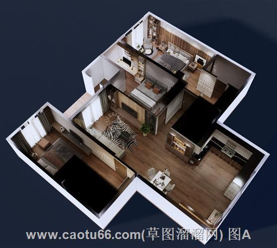 Sketchup打造家装户型鸟瞰图展现独特设计与空间美学