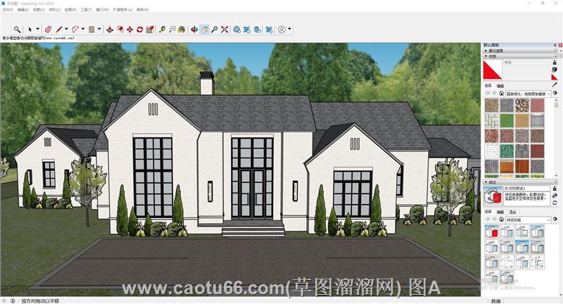 欧式住宅房屋建筑sketchup模型库