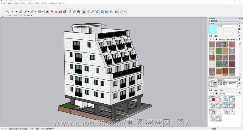 韩式公寓建筑sketchup模型库