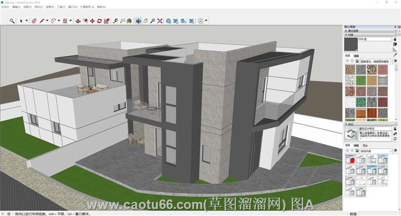 别墅建筑sketchup模型库