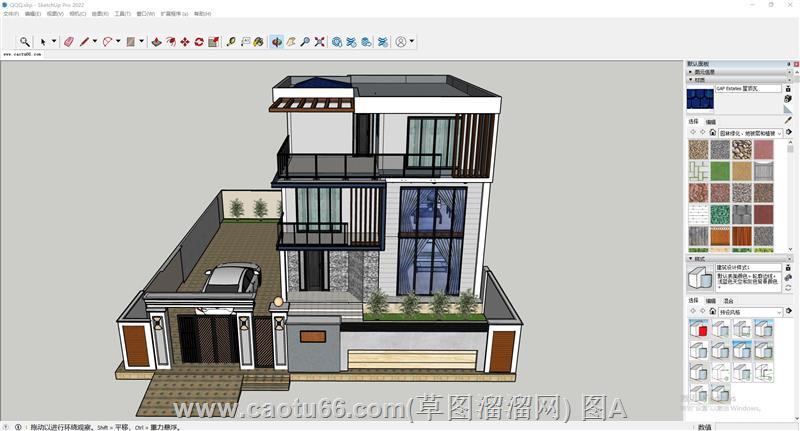 独栋住宅别墅sketchup官网下载免费