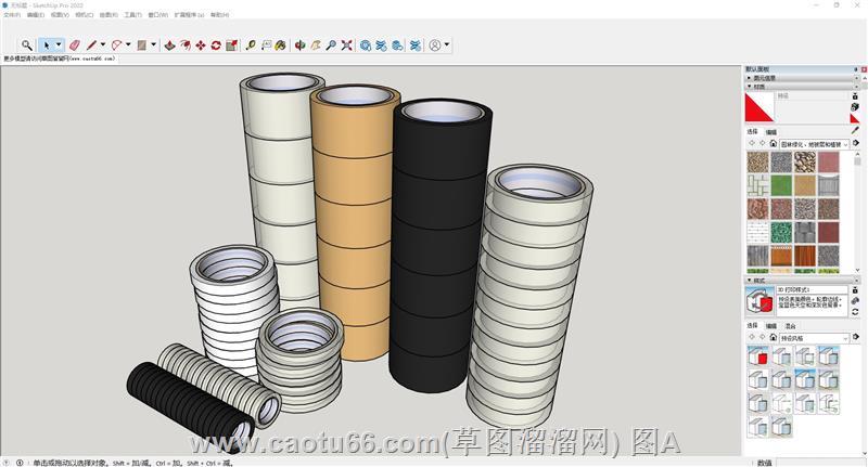 透明胶双面胶草图模型