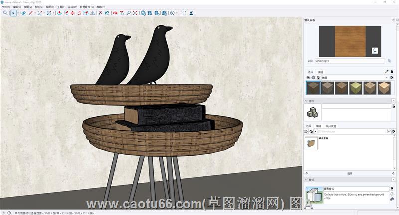 木小鸟工艺品sketchup模型下载网站