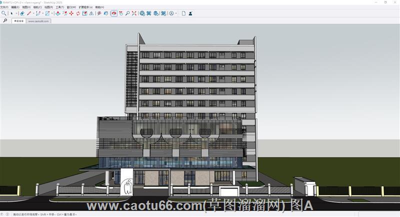 酒店建筑SU模型