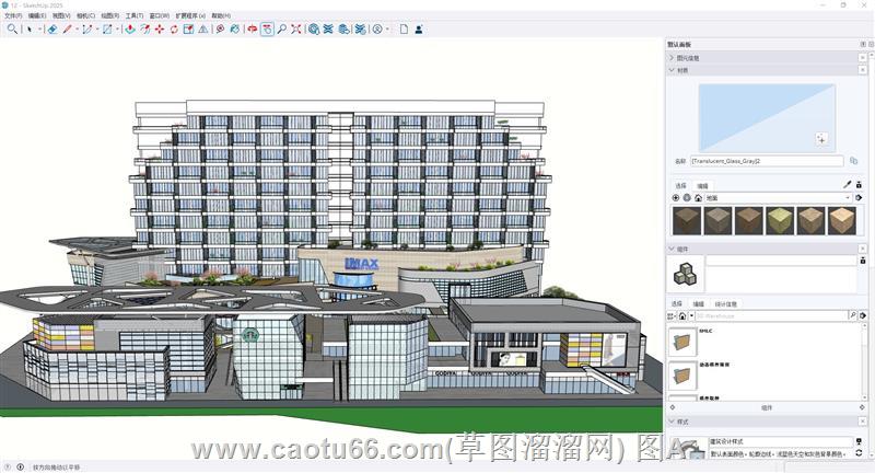 商业综合体建筑SU模型
