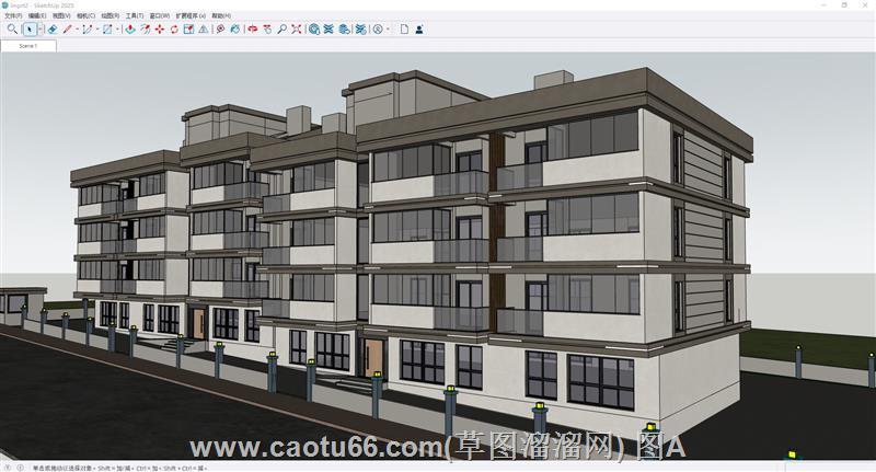 公寓住宅建筑SU模型