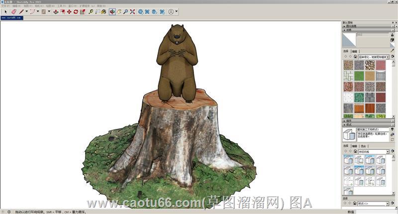 土拨鼠动物SU模型