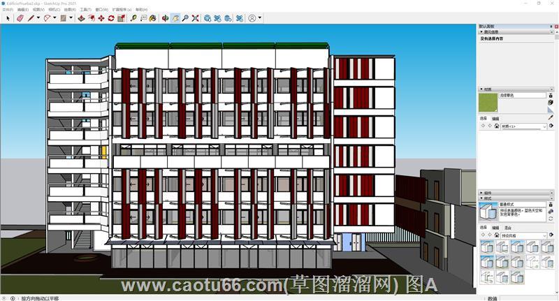 综合楼办公楼SU模型