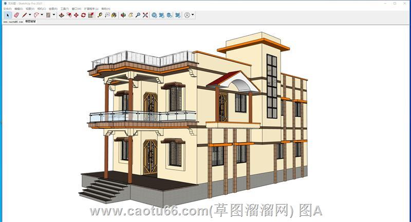 加沙别墅住宅SU模型
