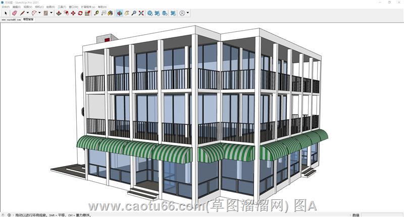 建筑大楼SU模型