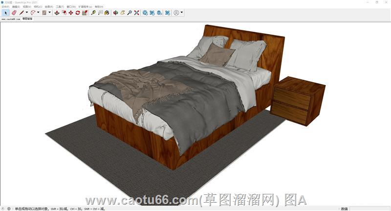床铺床具SU模型