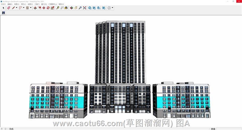 建筑楼房SU模型