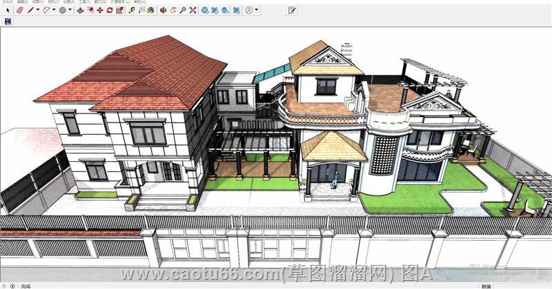 庄园别墅住宅SU模型
