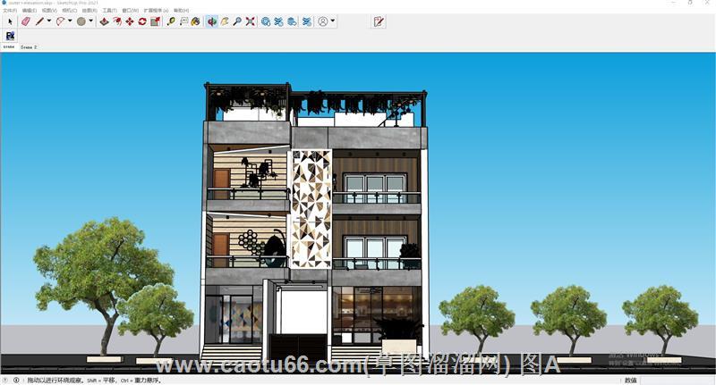 公寓住宅楼房SU模型