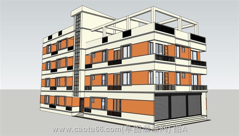 文体建筑SU模型