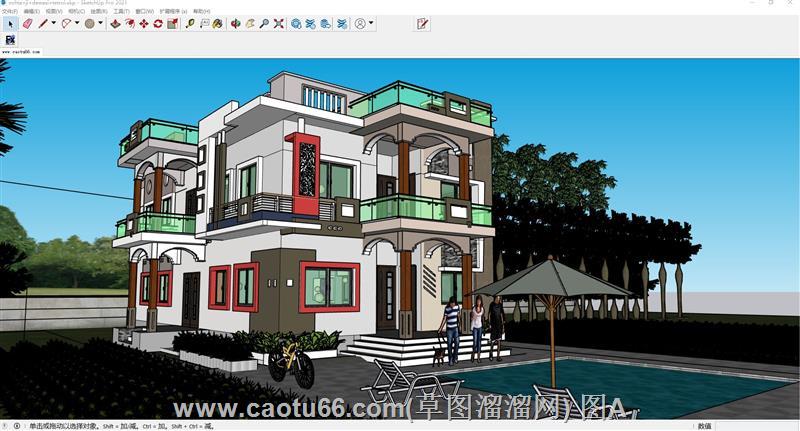 家园别墅住宅SU模型