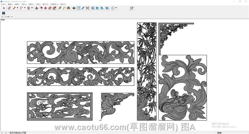 装饰雕花SU模型