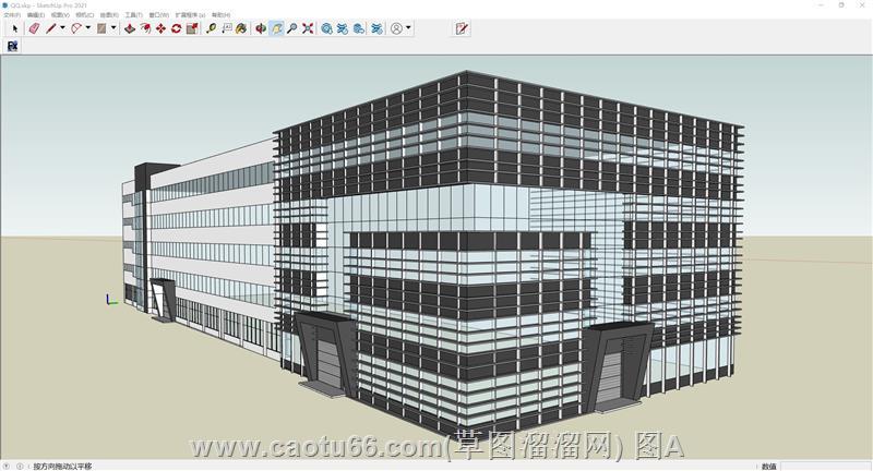 厂房仓库建筑SU模型