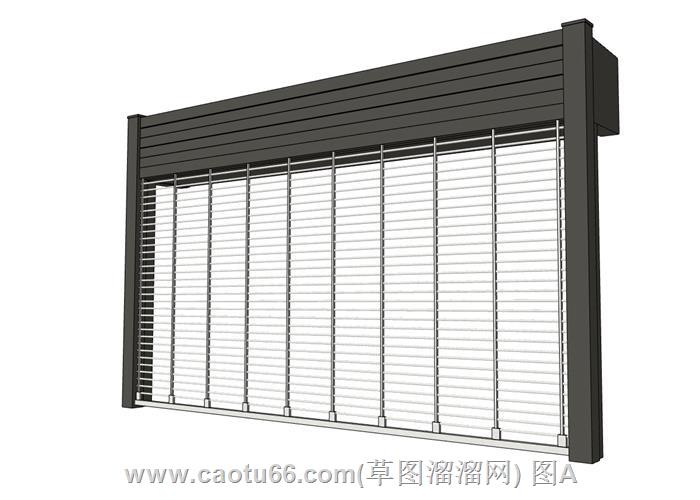 商铺卷帘门SU模型