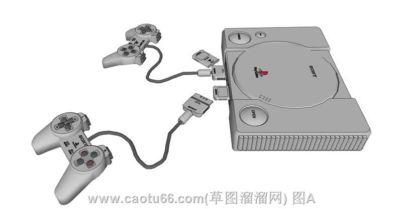 索尼手柄游戏机SU模型