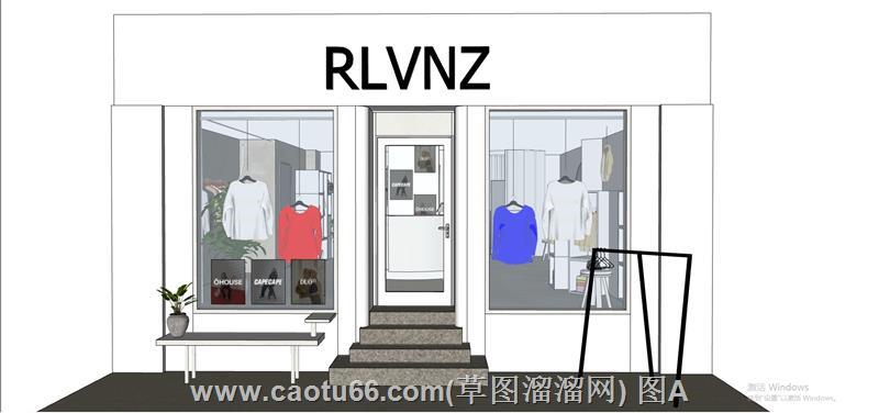 服装店SU模型