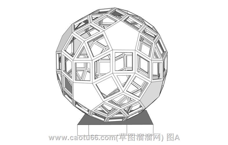 球形雕塑SU模型