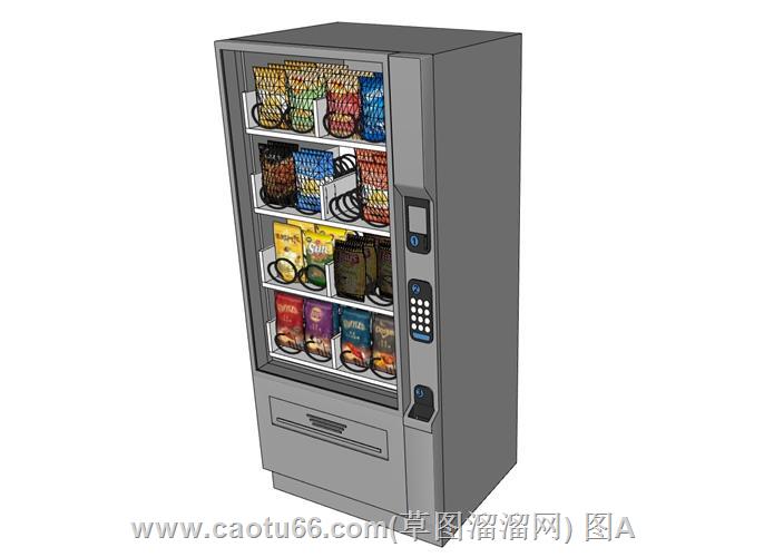 自动售卖机贩售机SU模型
