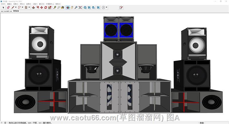 音响设备SU模型