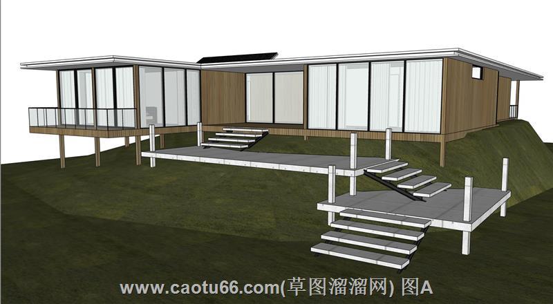 现代托马斯别墅SU模型