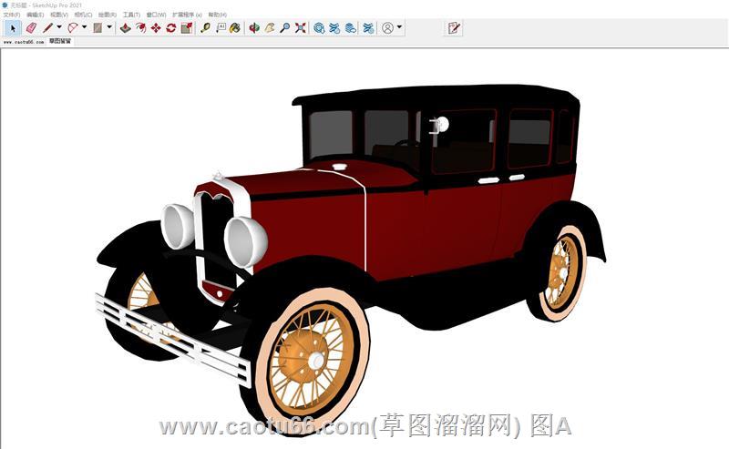 老爷车汽车SU模型