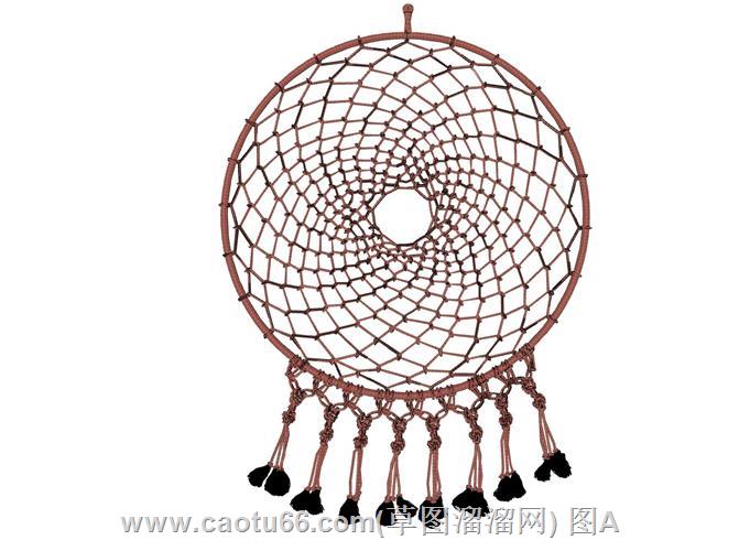 墙饰流苏装饰SU模型