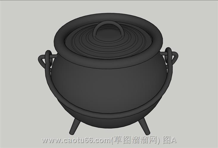 铁炉锅头SU模型