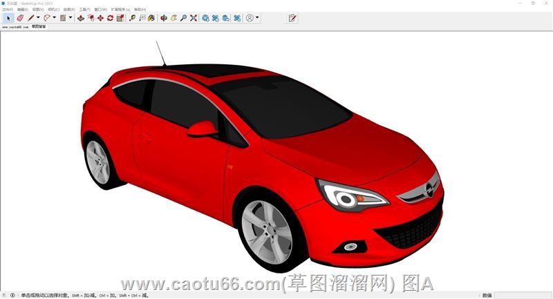 红色小汽车SU模型